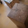Cube en bois en Chêne massif. Tabouret, bloc, assise. Meuble original, design et unique sur mesure. Décoration d'intérieur