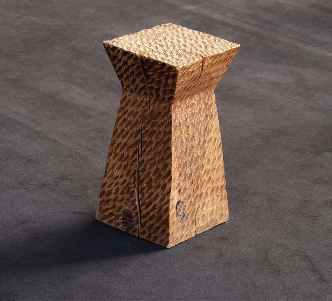 Cube en bois incrusté- Chêne massif - Les Ateliers Brizepierre